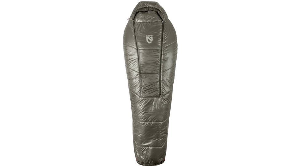 NEMO Equipment Soul 15/25F Endless Promise Synthetic Mummy Sleeping Bag, Smokey Olive / Fog / Spicy Orange, Short, 811666036193