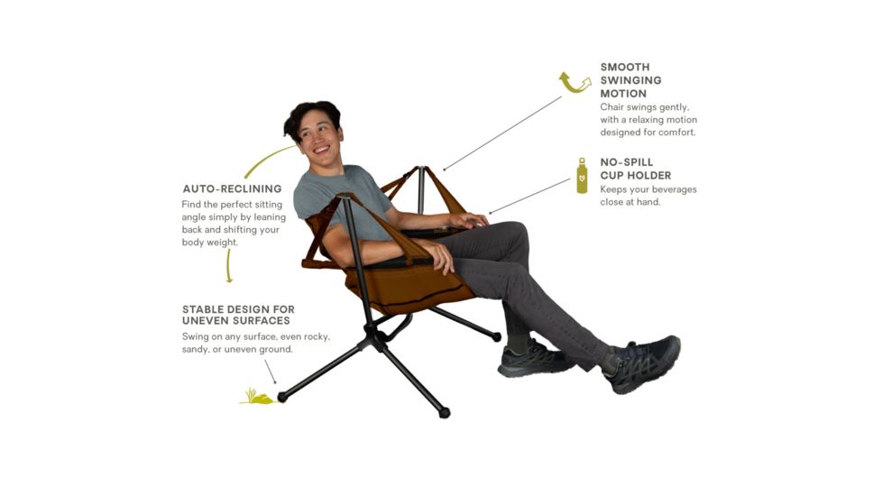 NEMO Equipment Stargaze Camp Chair, Monarch/Smoke, 811666030696
