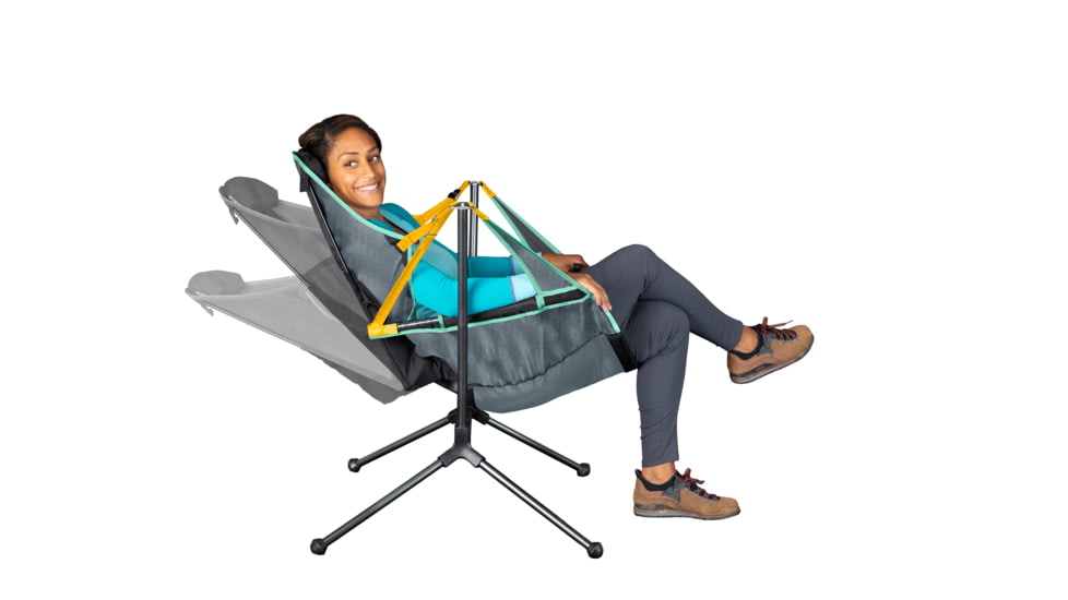 NEMO Equipment Stargaze Recliner Luxury Camping Chair, Fortress/Goldfinch, 811666033666