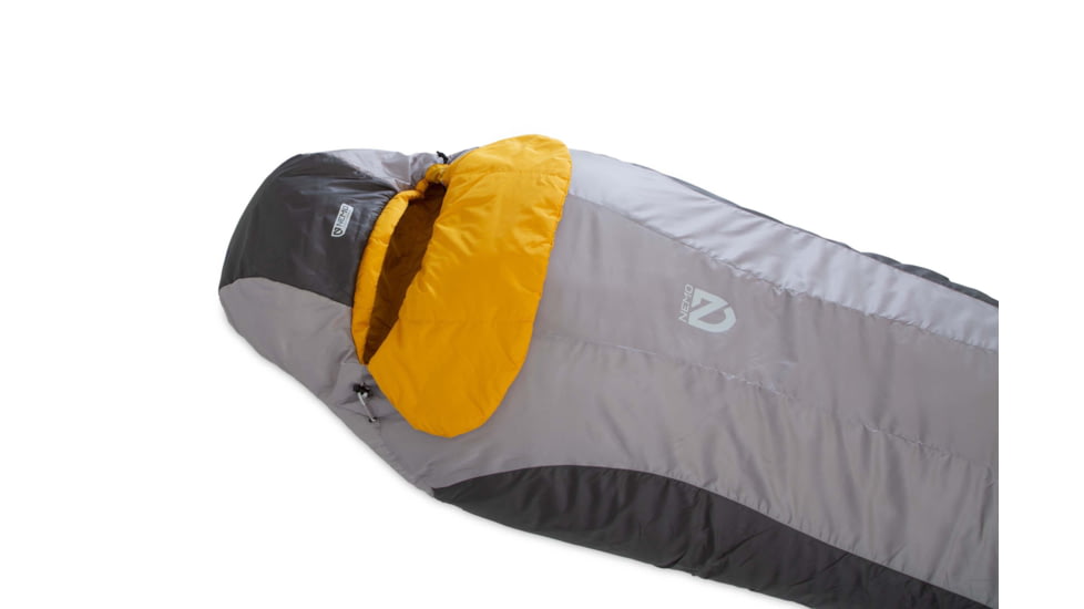 NEMO Equipment Tempo 35 Sleeping Bag 2023 - Mens, Paloma Gray/Mango, Regular, 811666035479