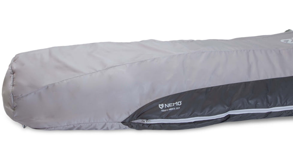 NEMO Equipment Tempo 35 Sleeping Bag 2023 - Mens, Paloma Gray/Mango, Regular, 811666035479