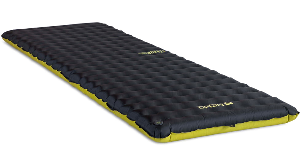 NEMO Equipment Tensor Extreme Conditions Sleeping Pad, Black/Birch Bud/Citron, Long Wide, 811666034137