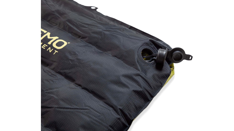NEMO Equipment Tensor Extreme Conditions Sleeping Pad, Black/Birch Bud/Citron, Regular Mummy, 811666034281