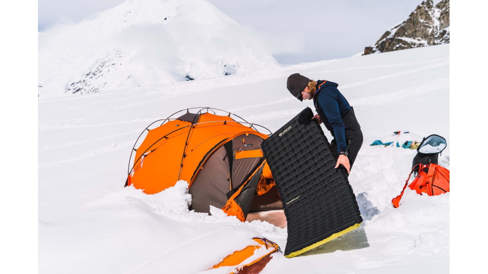 NEMO Equipment Tensor Extreme Conditions Sleeping Pad, Black/Birch Bud/Citron, Regular Mummy, 811666034281