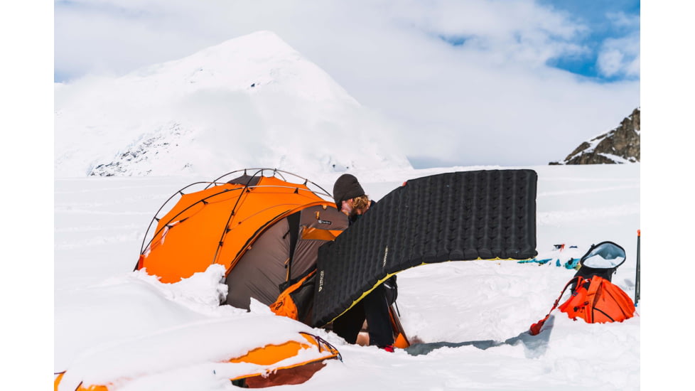 NEMO Equipment Tensor Extreme Conditions Sleeping Pad, Black/Birch Bud/Citron, Regular Mummy, 811666034281