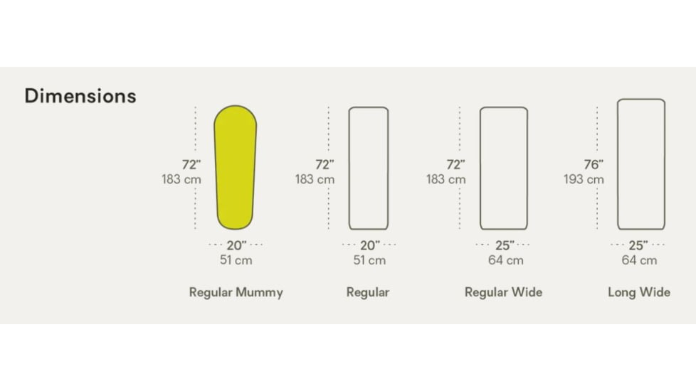 NEMO Equipment Tensor Extreme Conditions Sleeping Pad, Black / Birch Bud / Citron, Regular, 811666035028