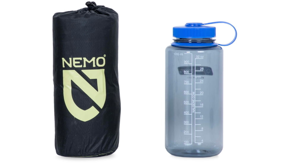 NEMO Equipment Tensor Extreme Conditions Sleeping Pad, Black/Birch Bud/Citron, Regular, 811666035028