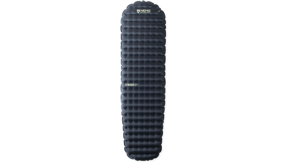 NEMO Equipment Tensor Extreme Conditions Sleeping Pad, Black/Birch Bud/Citron, Regular Mummy, 811666034281