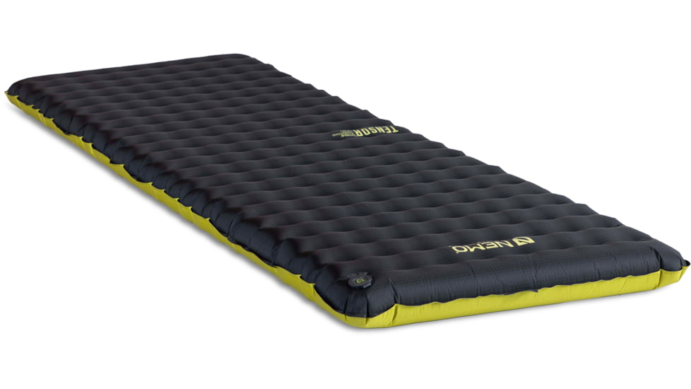 NEMO Equipment Tensor Extreme Conditions Sleeping Pad, Black/Birch Bud/Citron, Regular Wide, 811666034687