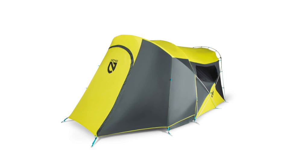 NEMO Equipment Wagontop 6 Person Tent, Granite Grey/Birch Leaf Green, 811666031457