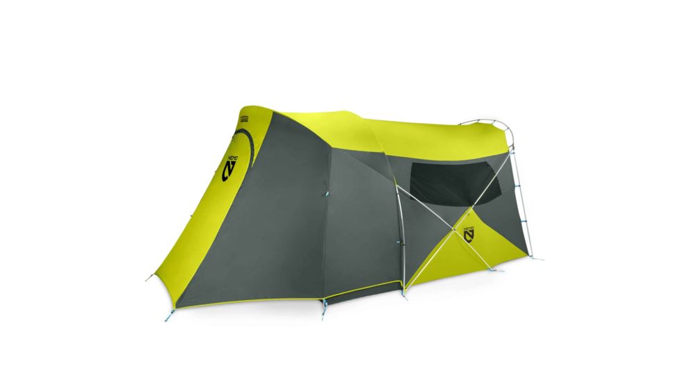 NEMO Equipment Wagontop 6 Person Tent, Granite Grey/Birch Leaf Green, 811666031457