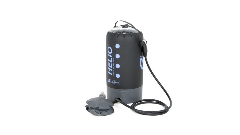 NEMO Equipment Helio Pressure Shower, Black/Periwinkle, 814041018906