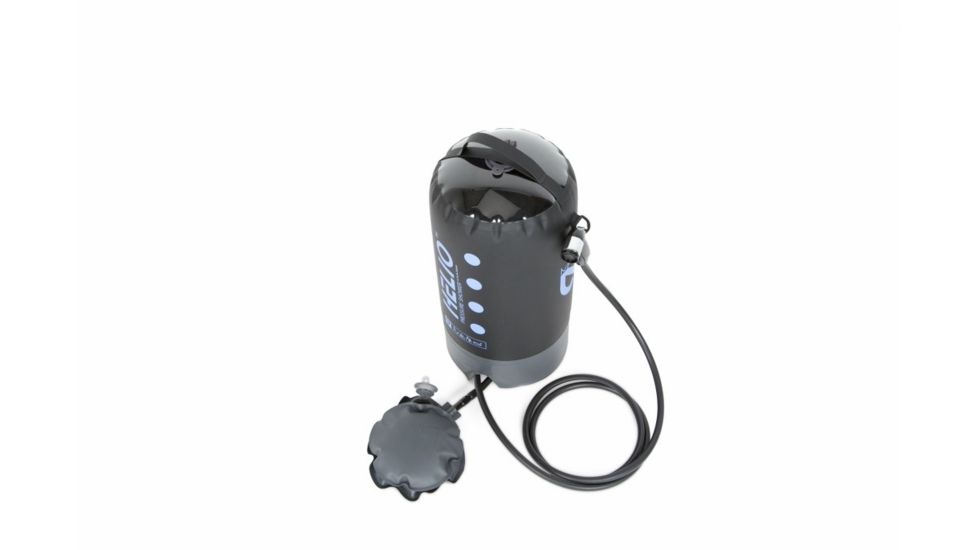 NEMO Equipment Helio Pressure Shower, Black/Periwinkle, 814041018906