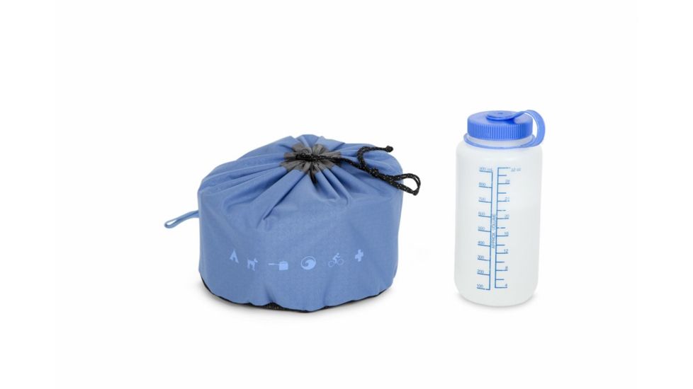 NEMO Equipment Helio Pressure Shower, Black/Periwinkle, 814041018906