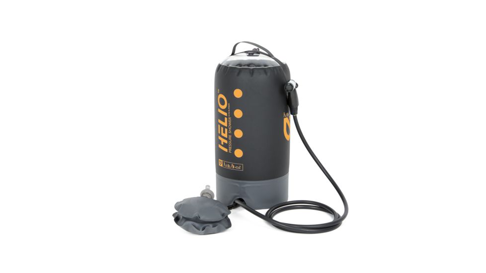 NEMO Equipment Helio Pressure Shower, Black/Sunset, 814041018913