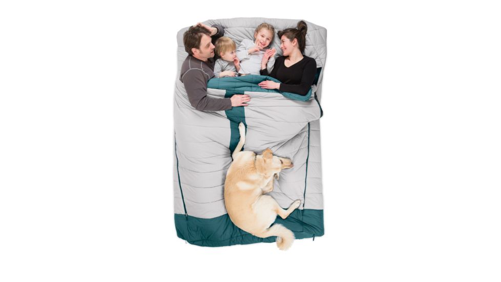 NEMO Equipment Jazz Luxury Duo Sleeping Bag, Aluminum/Wave, 814041018944