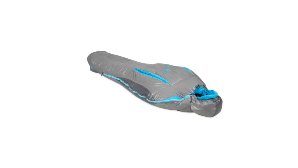 NEMO Equipment Kayu Down Mummy Bag 30 Degree, Carbon/Blue Flame, Regular, 811666030108