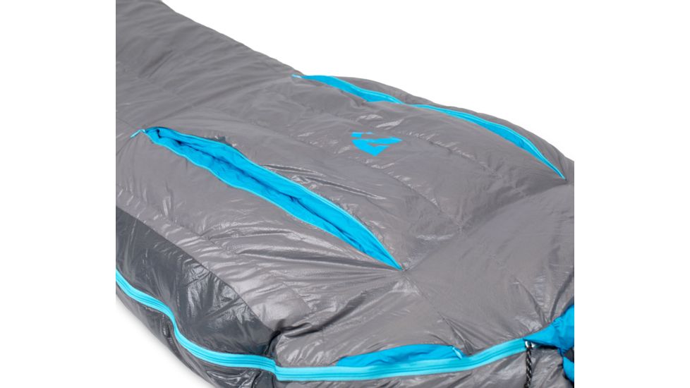 NEMO Equipment Kayu Down Mummy Bag 30 Degree, Carbon/Blue Flame, Regular, 811666030108
