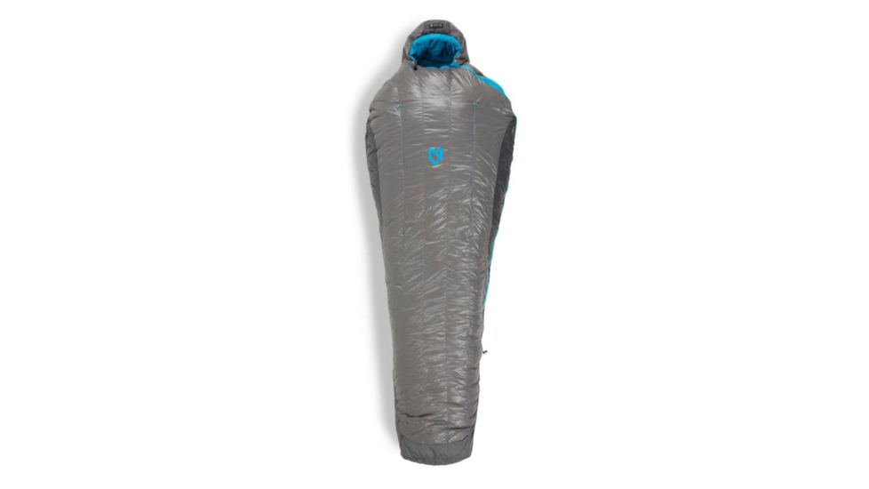 NEMO Equipment Kayu Down Mummy Bag 30 Degree, Carbon/Blue Flame, Long, 811666030122