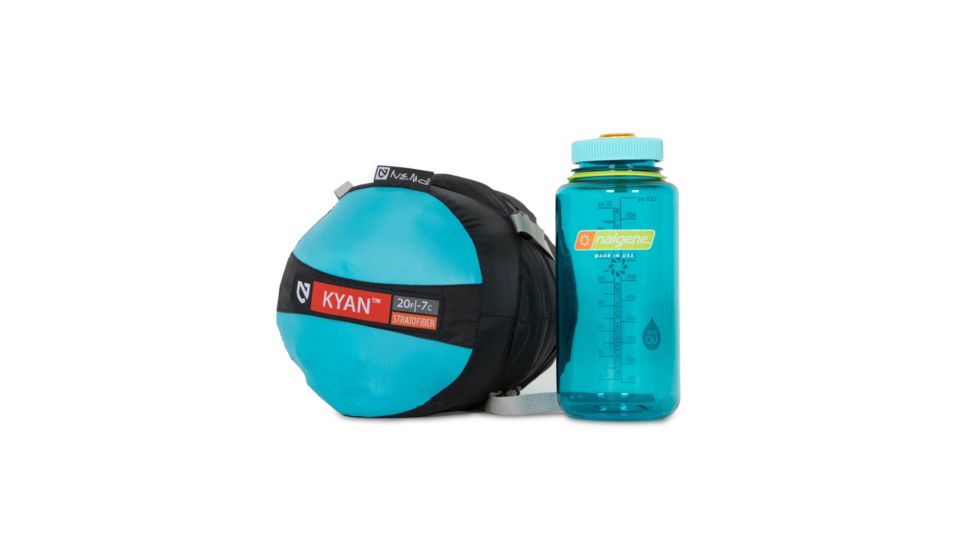 NEMO Equipment Kyan Synthetic Mummy Bag 20 Degree, Abyss/Flare, Regular, 811666030184