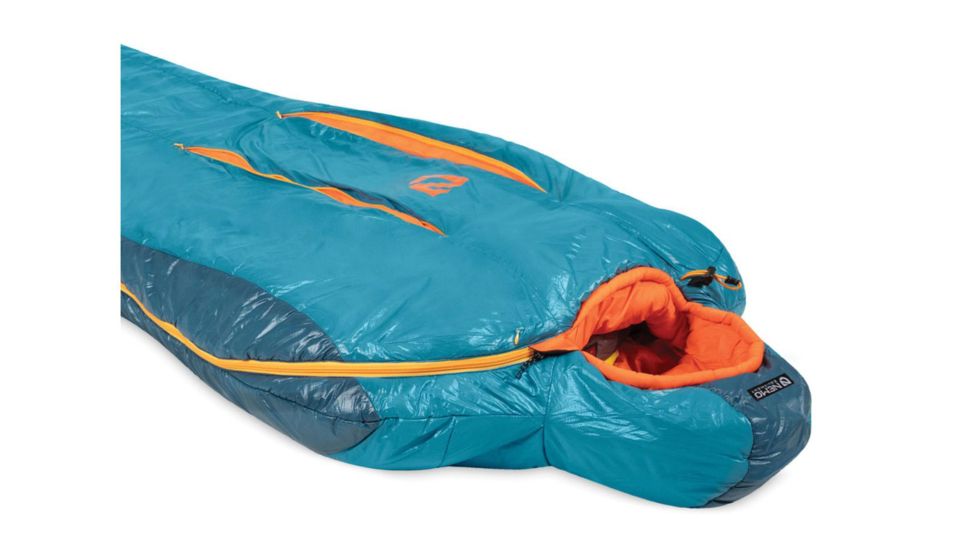 NEMO Equipment Kyan Synthetic Mummy Bag 20 Degree, Abyss/Flare, Regular, 811666030184