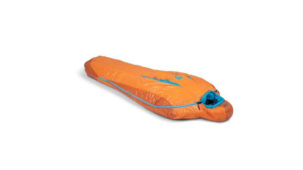 NEMO Equipment Kyan Synthetic Mummy Bag 35 Degree, Amber/Alpine, Regular, 811666030207
