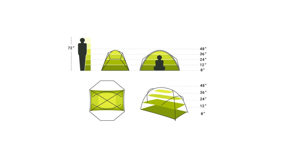 NEMO Equipment Losi Backpacking Tent, 2 Person, 814041018807