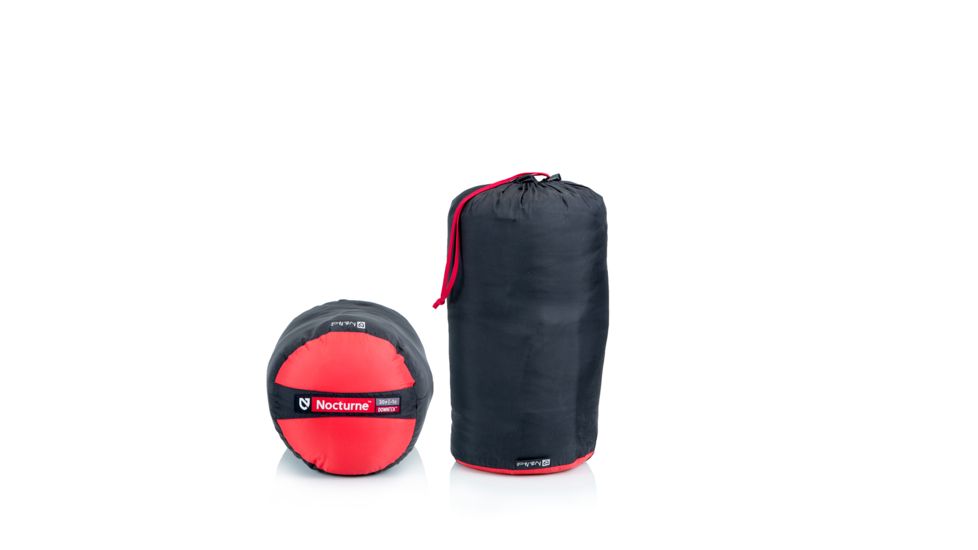 NEMO Equipment Nocturne 15 Sleeping Bag (Down)-Graphite/Red