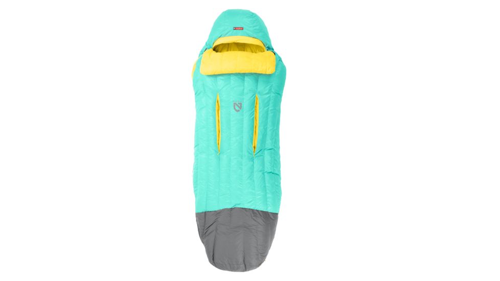 NEMO Equipment Rave 30 Sleeping Bag - Womens, Sea Glass/Lemon, Regular, 814041017381