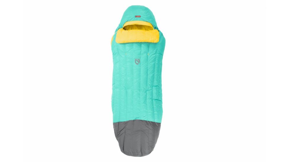 NEMO Equipment Rave 30 Sleeping Bag - Womens, Sea Glass/Lemon, Regular, 814041017381