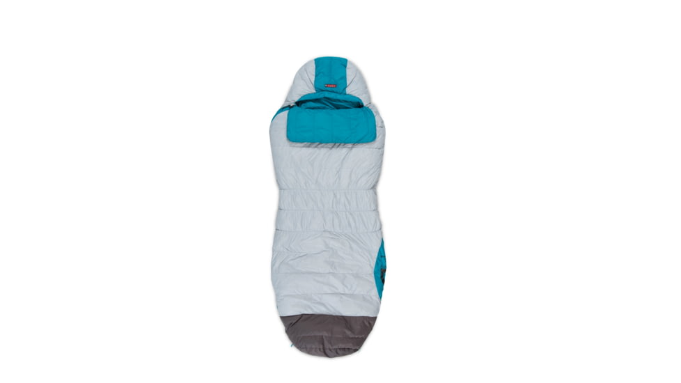 Rhapsody 15 Womens Sleeping Bag 750 Down-Aluminum/Aqua Marine-Regular