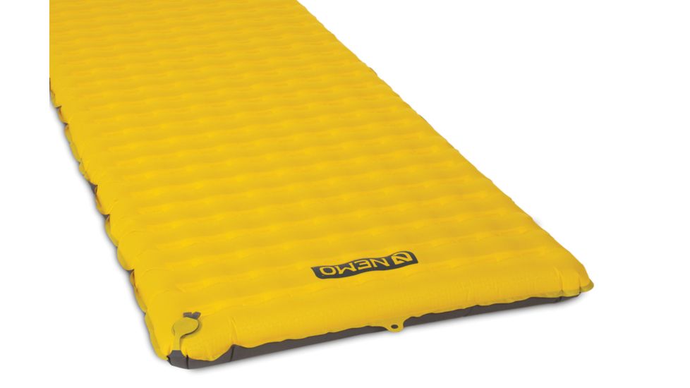 NEMO Equipment Tensor Insulated Rectungalar Sleeping Pad, Marigold, Long Wide, 814041019323