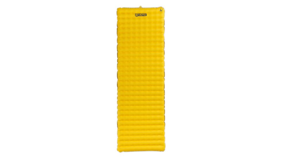 NEMO Equipment Tensor Insulated Rectungalar Sleeping Pad, Marigold, Long Wide, 814041019323