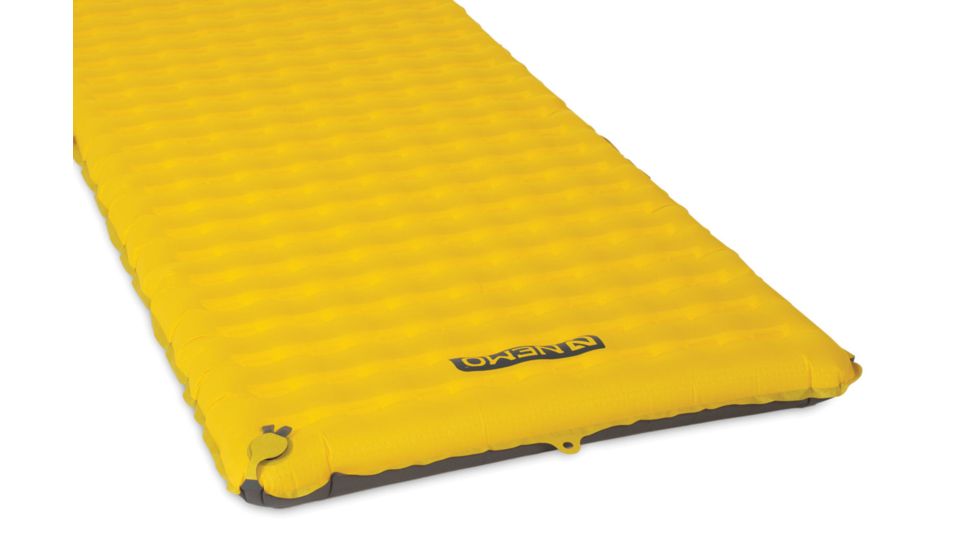 NEMO Equipment Tensor Insulated Rectungalar Sleeping Pad, Marigold, Wide Regular, 814041019316