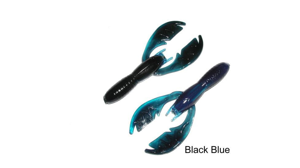 Netbait Paca Craw Creature Bait, 8, 5in, Black/Blue, N33056