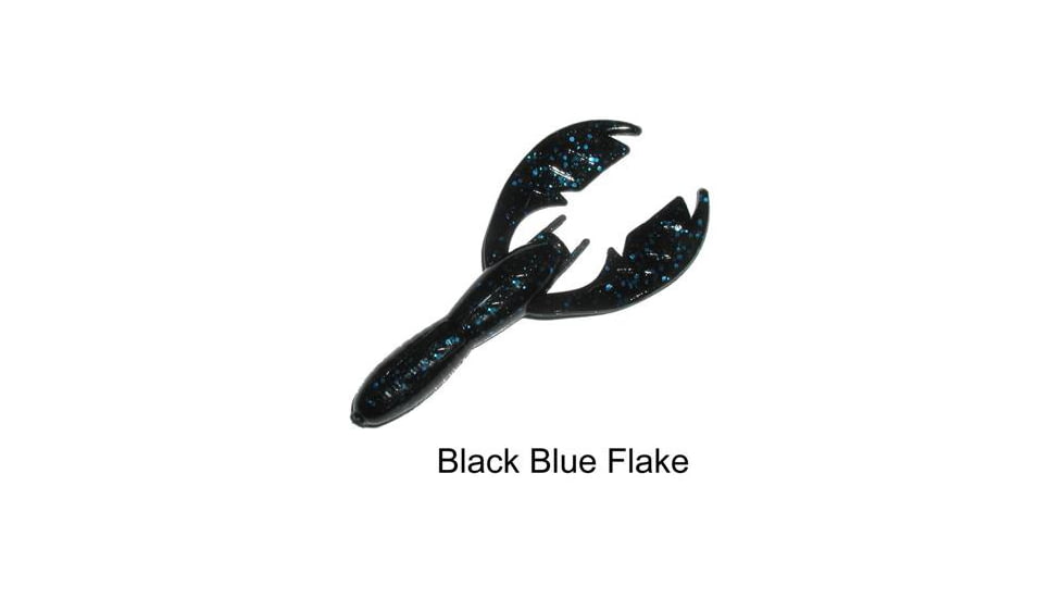 Netbait Paca Craw Creature Bait, 8, 5in, Black/Blue Flake, N33225