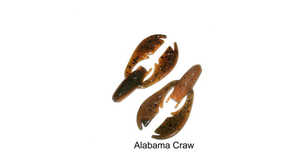 Netbait Tiny Paca Chunk Creature Bait, 7, 1/4in, Alabama Craw, N38131