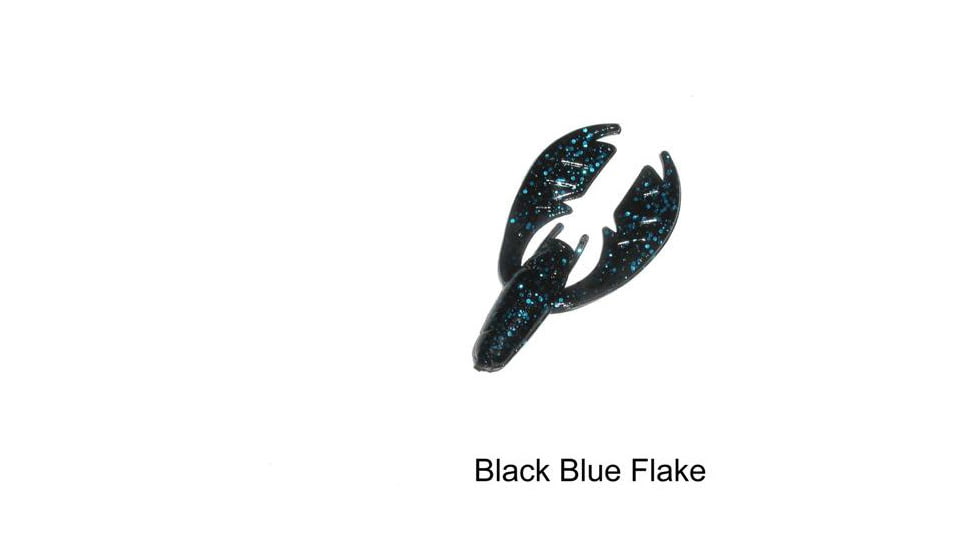 Netbait Tiny Paca Chunk Soft Bait, 7, 1/4in, Black/Blue Flake, N38225