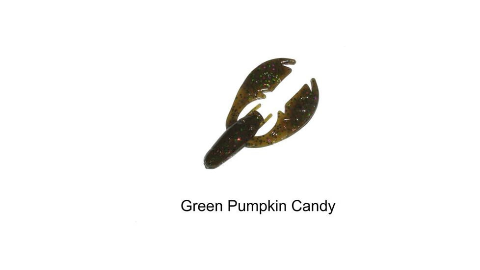 Netbait Tiny Paca Chunk Soft Bait, 7, 1/4in, Green Pumpkin Candy, N38233