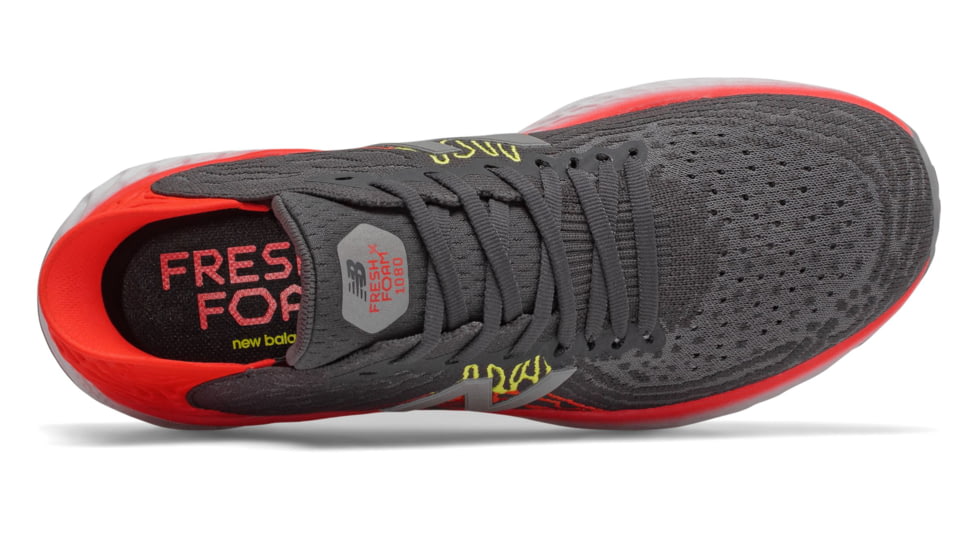 New Balance Fresh Foam 1080V10 Road Running Shoes - Mens, Phantom/Neo Flame, 10.5 US, M1080M10 D 105