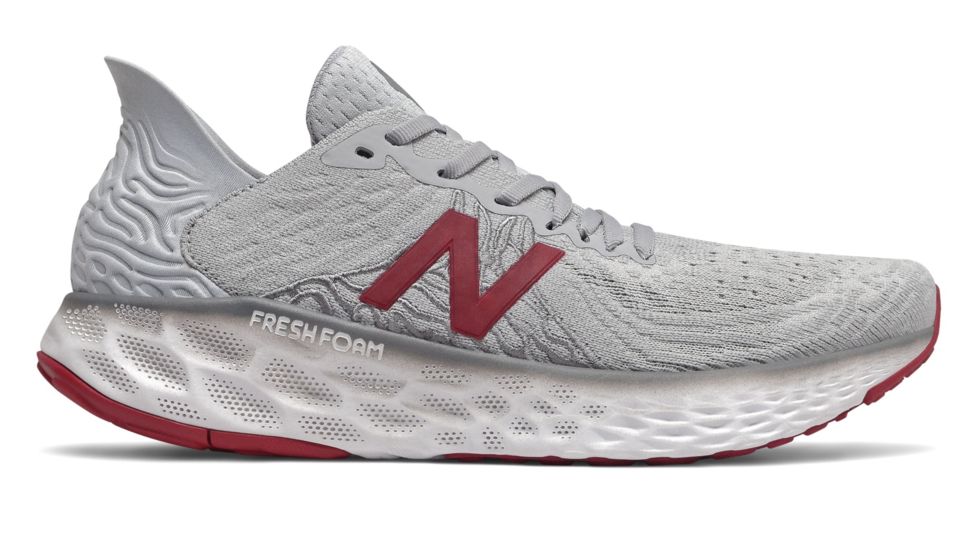 New Balance Fresh Foam 1080V10 Road Running Shoes - Mens, Summer Fog/Neo Crimson, 9.5 US, M1080G10 D 095