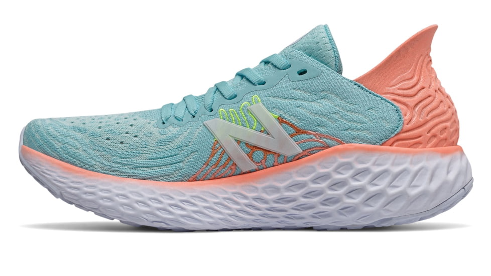 New Balance Fresh Foam 1080V10 Road Running Shoes - Womens, Bali Blue/Ginger Pink, 7.5 US, W1080M10 B 075