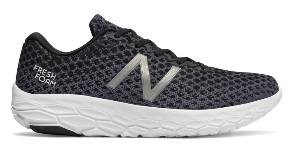 New Balance Fresh Foam Beacon Road Running Shoes - Men's, Black/Magnet/White, Standard, 10 US, MBECNBK D 10