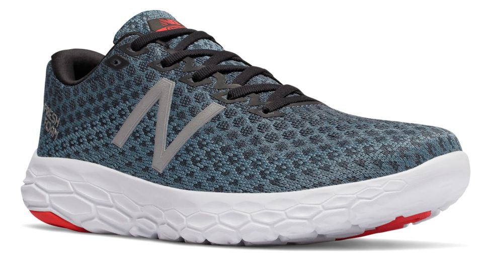 New Balance Fresh Foam Beacon Road Running Shoes - Men's, Petrol/Flame/White, Standard, 10 US, MBECNPF D 10