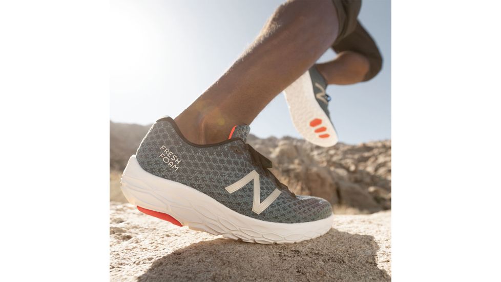 New Balance Fresh Foam Beacon Road Running Shoes - Men's, Petrol/Flame/White, Standard, 10 US, MBECNPF D 10