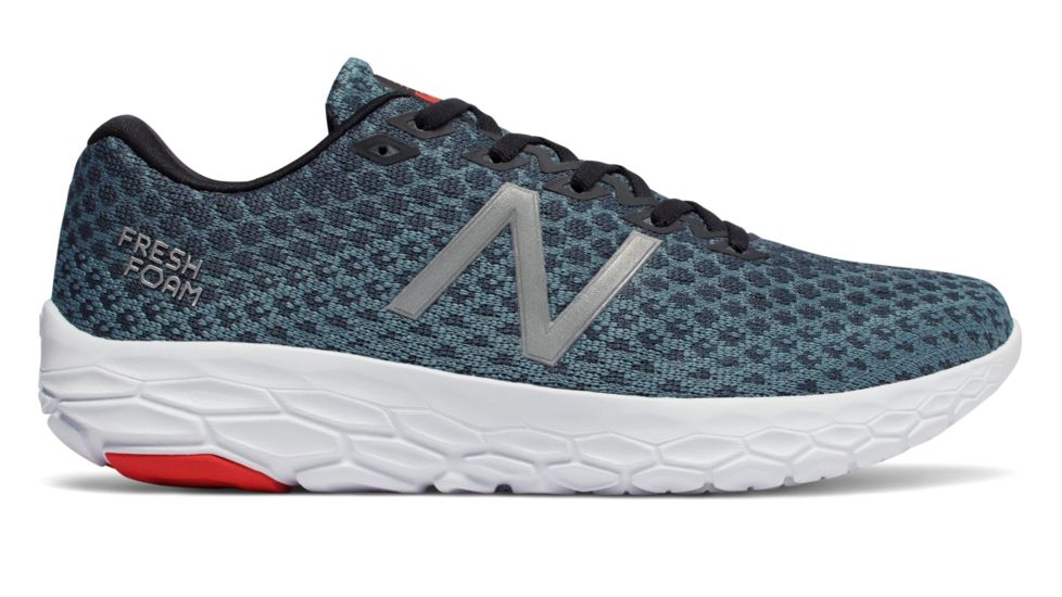 New Balance Fresh Foam Beacon Road Running Shoes - Men's, Petrol/Flame/White, Standard, 10 US, MBECNPF D 10