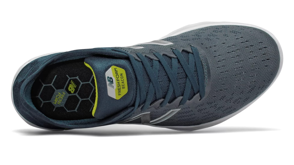 New Balance Fresh Foam Beacon v2 - Mens, Orion Blue/Supercell/Sulphur Yellow, 9.5 US, MBECNFG2 D 095