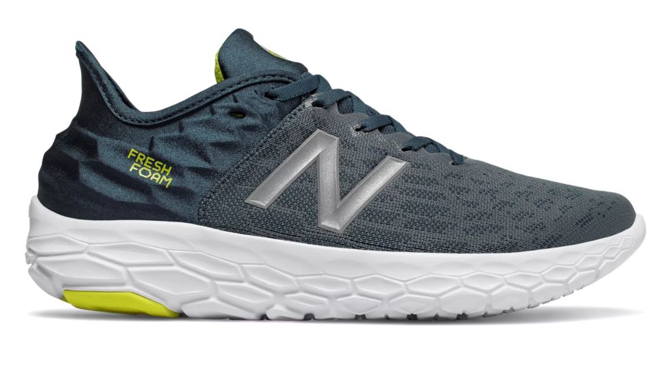 New Balance Fresh Foam Beacon v2 - Mens, Orion Blue/Supercell/Sulphur Yellow, 9.5 US, MBECNFG2 D 095