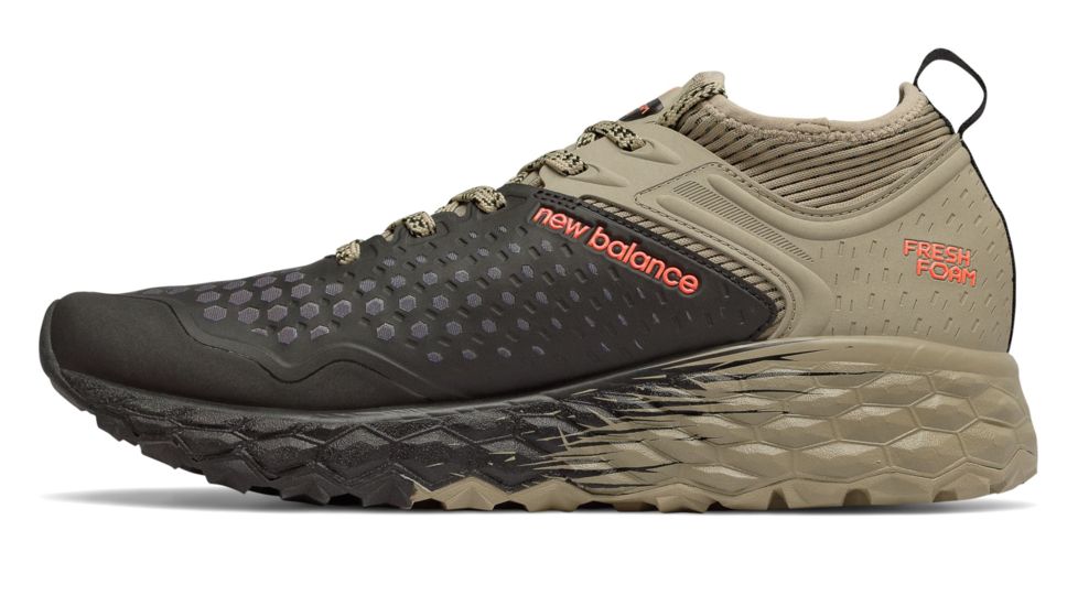 New Balance Fresh Foam Hierro v4 Trail Running Shoes - Men's, Black/Trench, Standard, 8.5 US, MTHIERB4 D 085