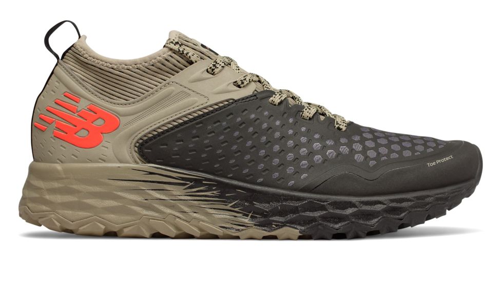New Balance Fresh Foam Hierro v4 Trail Running Shoes - Men's, Black/Trench, Standard, 8.5 US, MTHIERB4 D 085